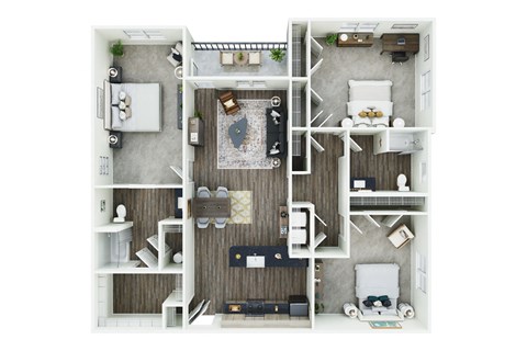 Floorplan The Parson 1,641 sq. ft. at Ardmore at Topside in Louisville, TN 37777